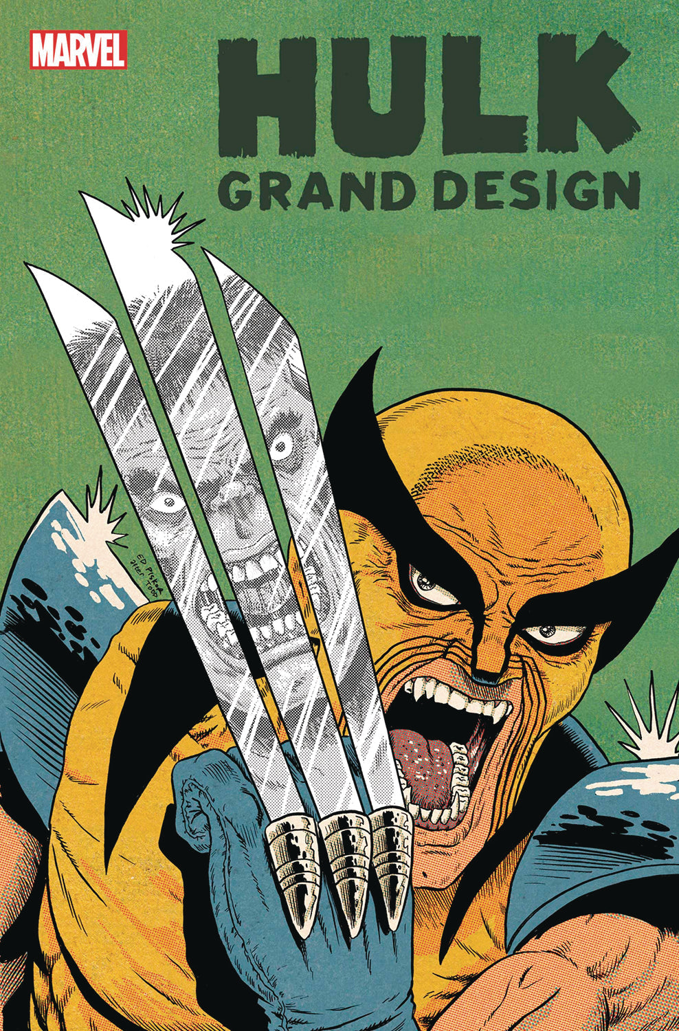 Hulk Grand Design Monster #1 C Ed Piskor Variant Incredible Hulk 340 Wolverine Homage (03/30/2022) Marvel