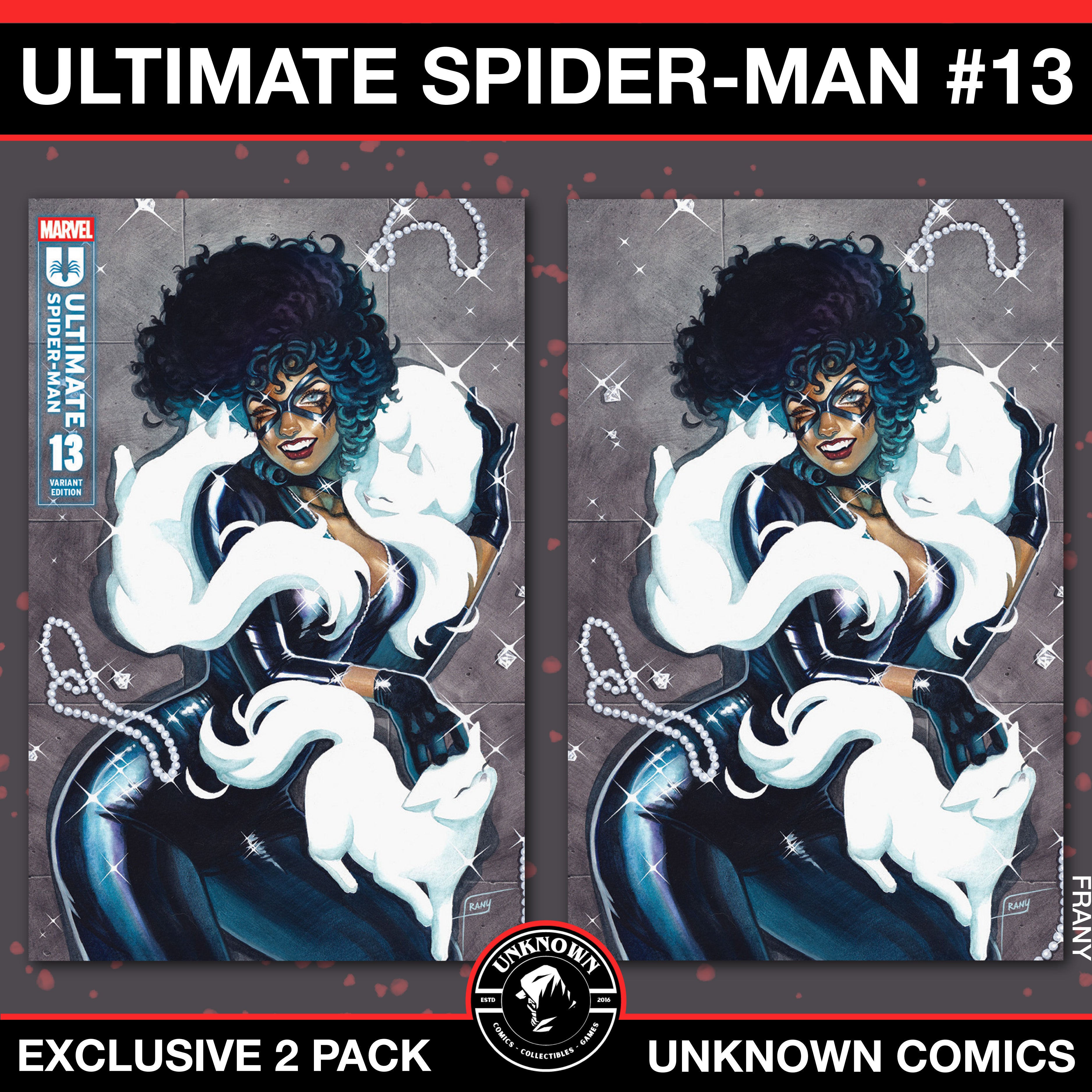 [2 PACK] Ultimate Spider-Man #13 Unknown Comics Frany Exclusive Var (01/22/2025)