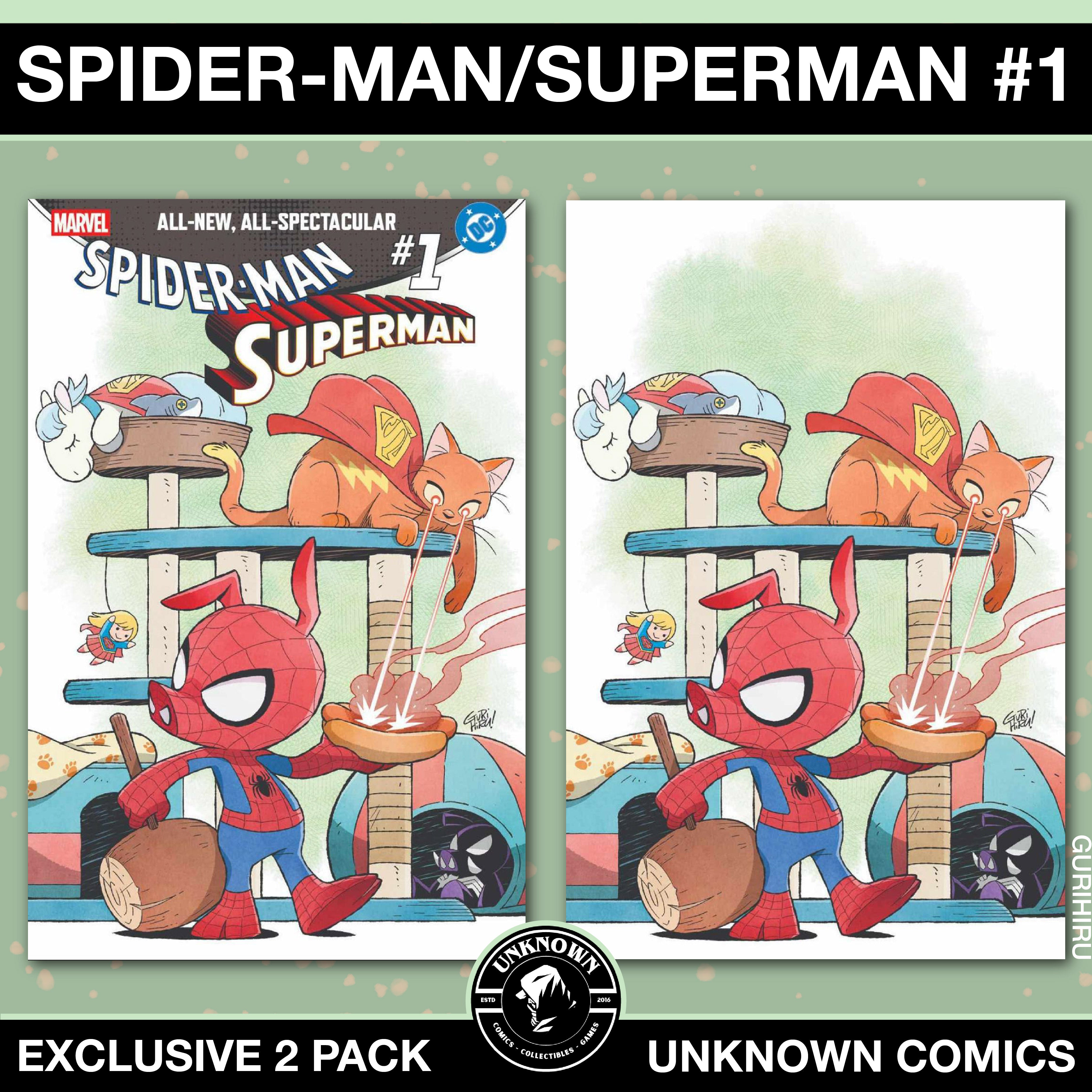 [2 PACK] SPIDER-MAN/SUPERMAN #1 GURIHIRU EXCLUSIVE VAR (04/22/2026)