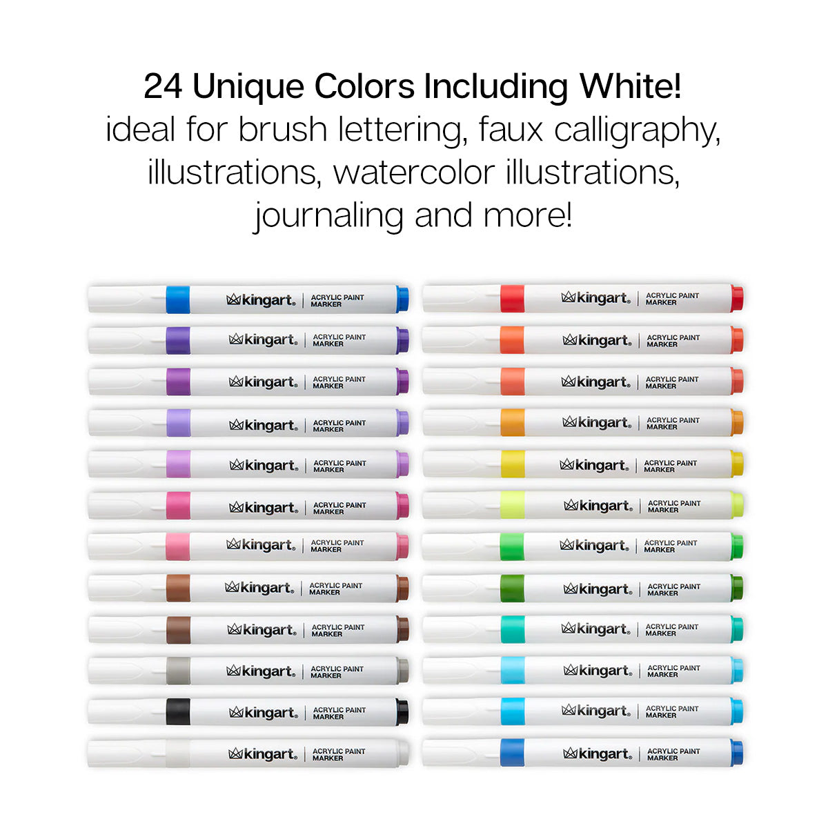 Acrylic Paint Markers 24 Colors