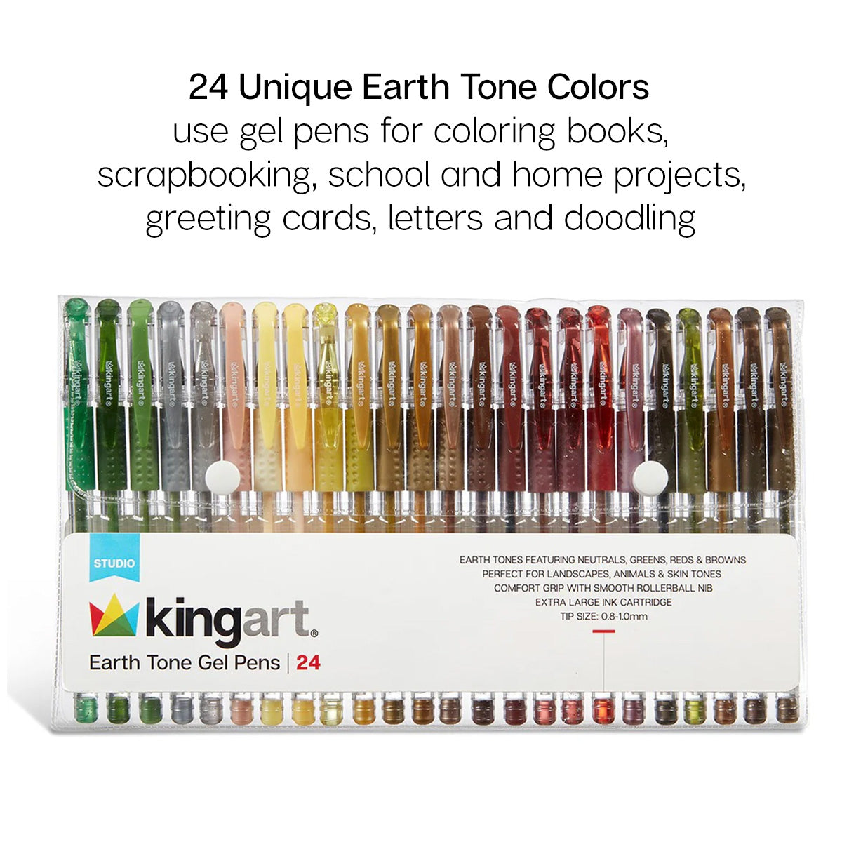 Gel Pens 24 Earth Tone Colors