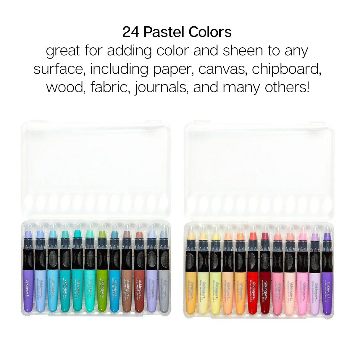 Gel Stick Crayons 24 Pastel Colors