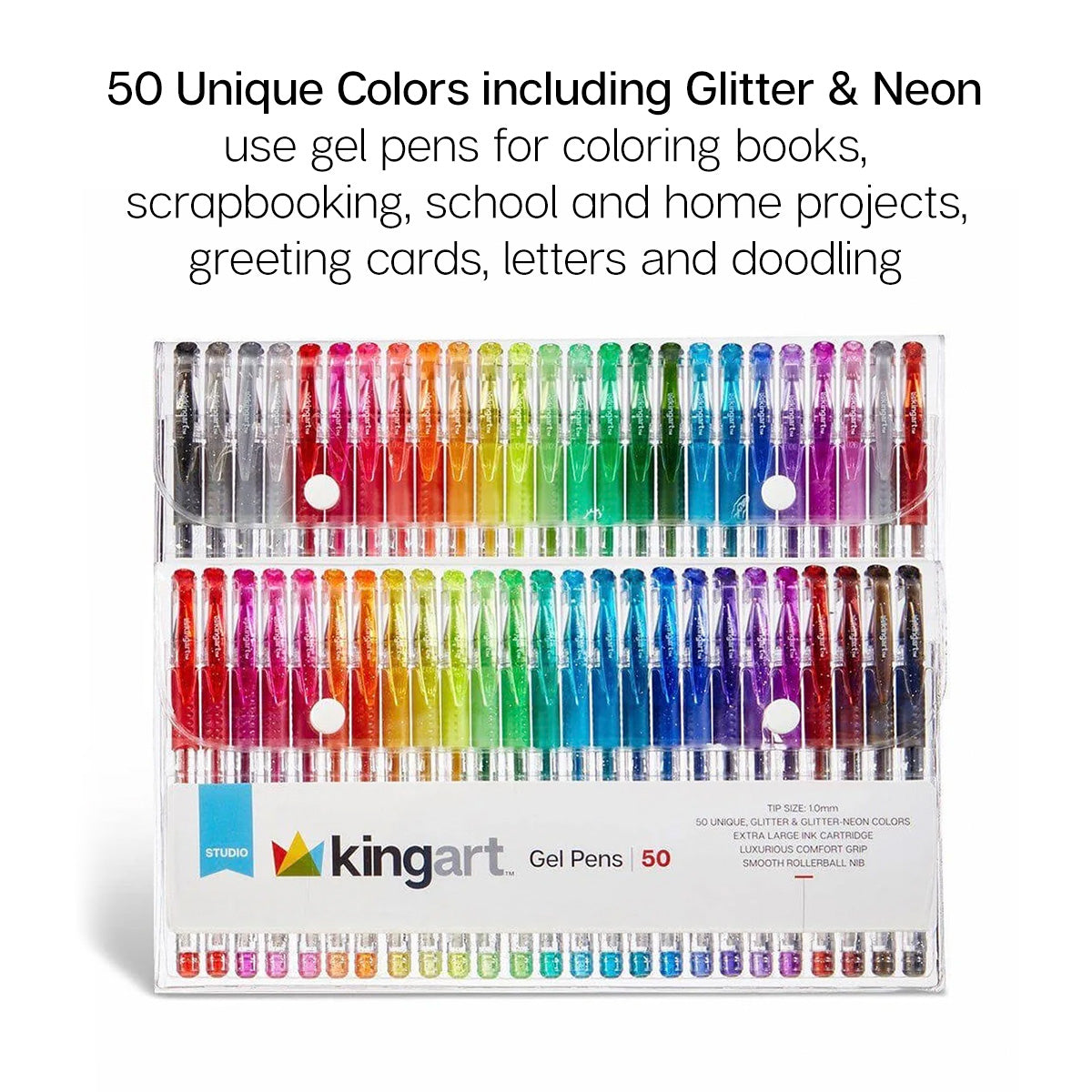 Gel Pens 50 Glitter Colors