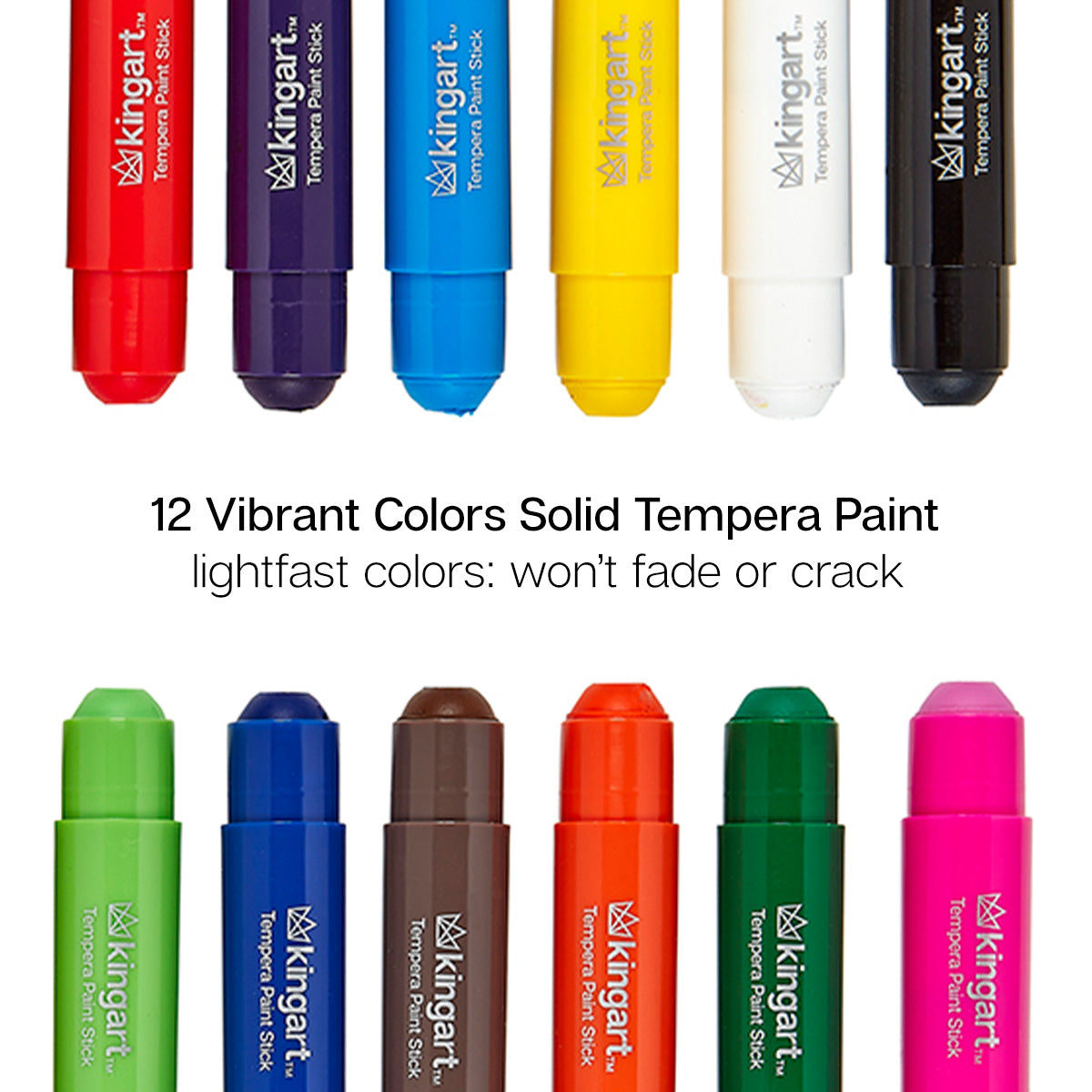 Tempera Paint Sticks, 12 Colors