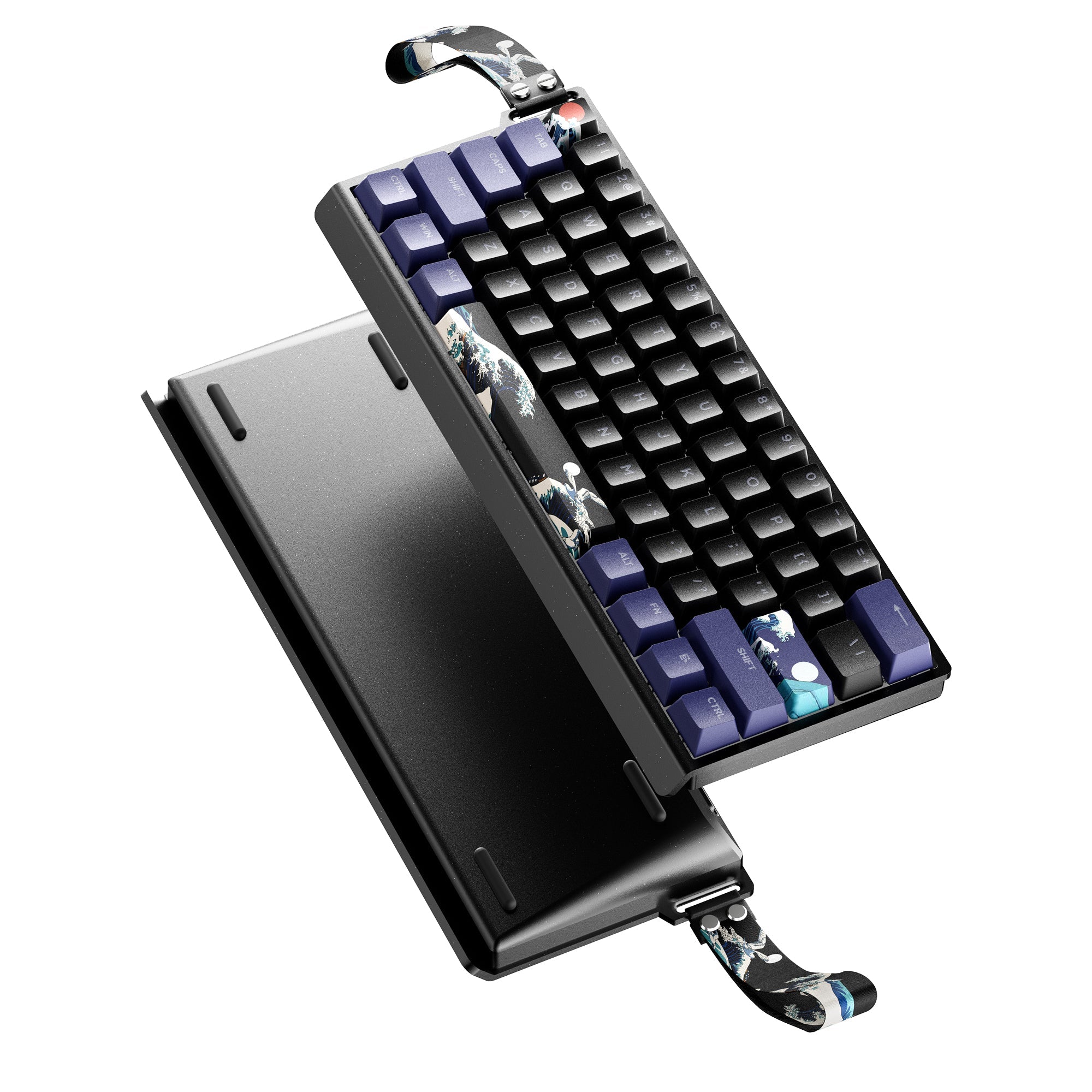 XVX H61 Kanagawa CNC Aluminum 60% Mechanical Keyboard Wired Hot Swap Switches Full RGB With PBT Keycaps