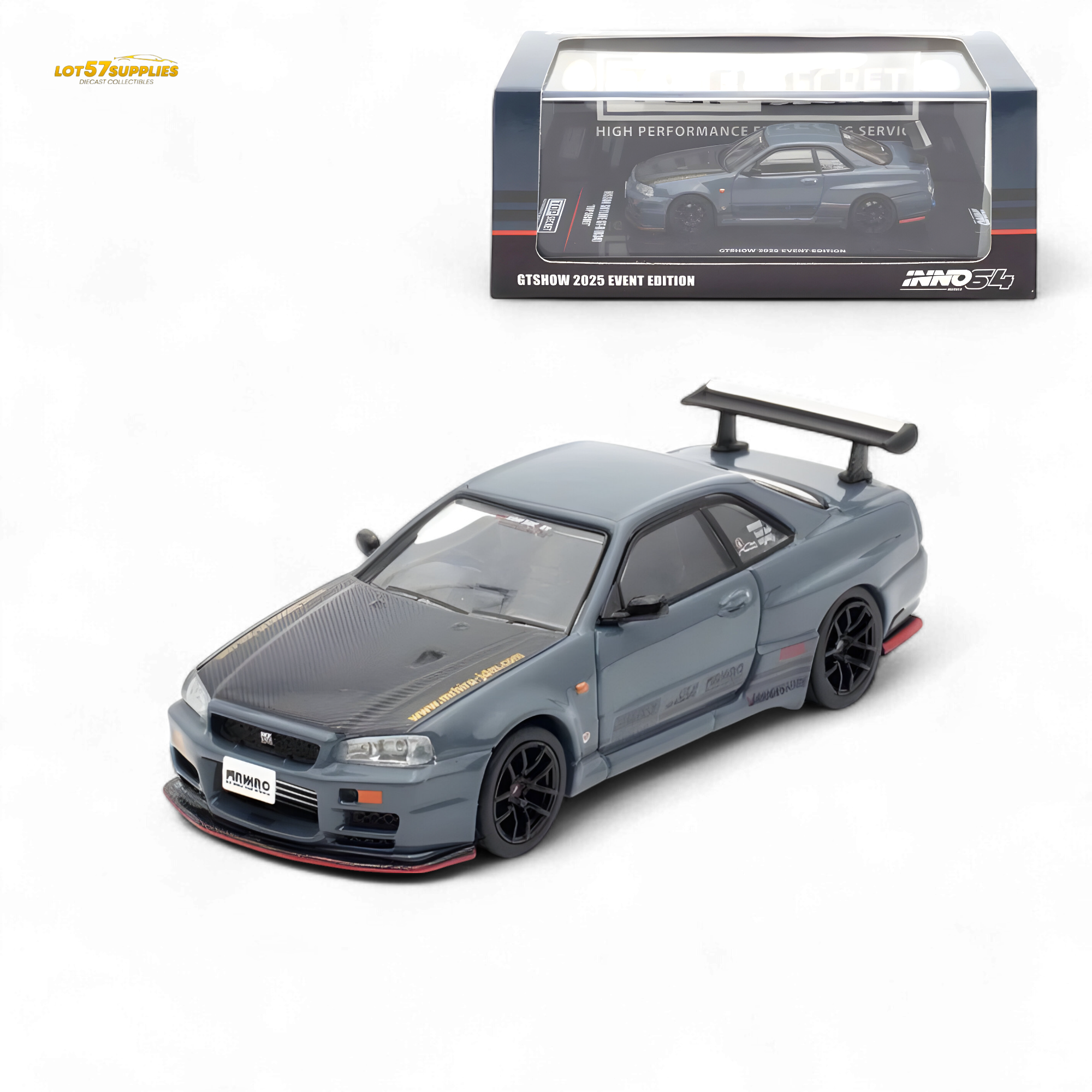 Inno64 Nissan Skyline GT-R R34 TOP SECRET GTSHOW 2025 EVENT EDITION 1:64