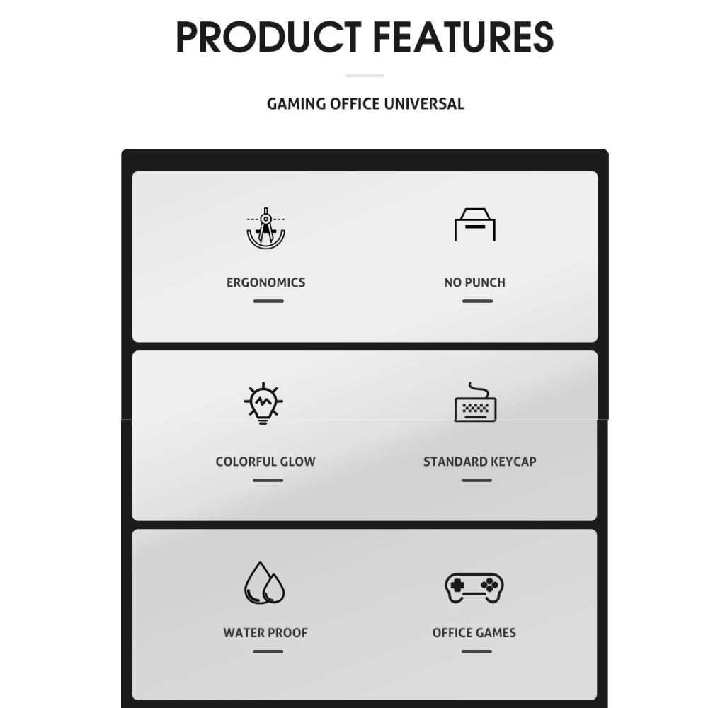 Glow USB Backlit Gaming Keyboard