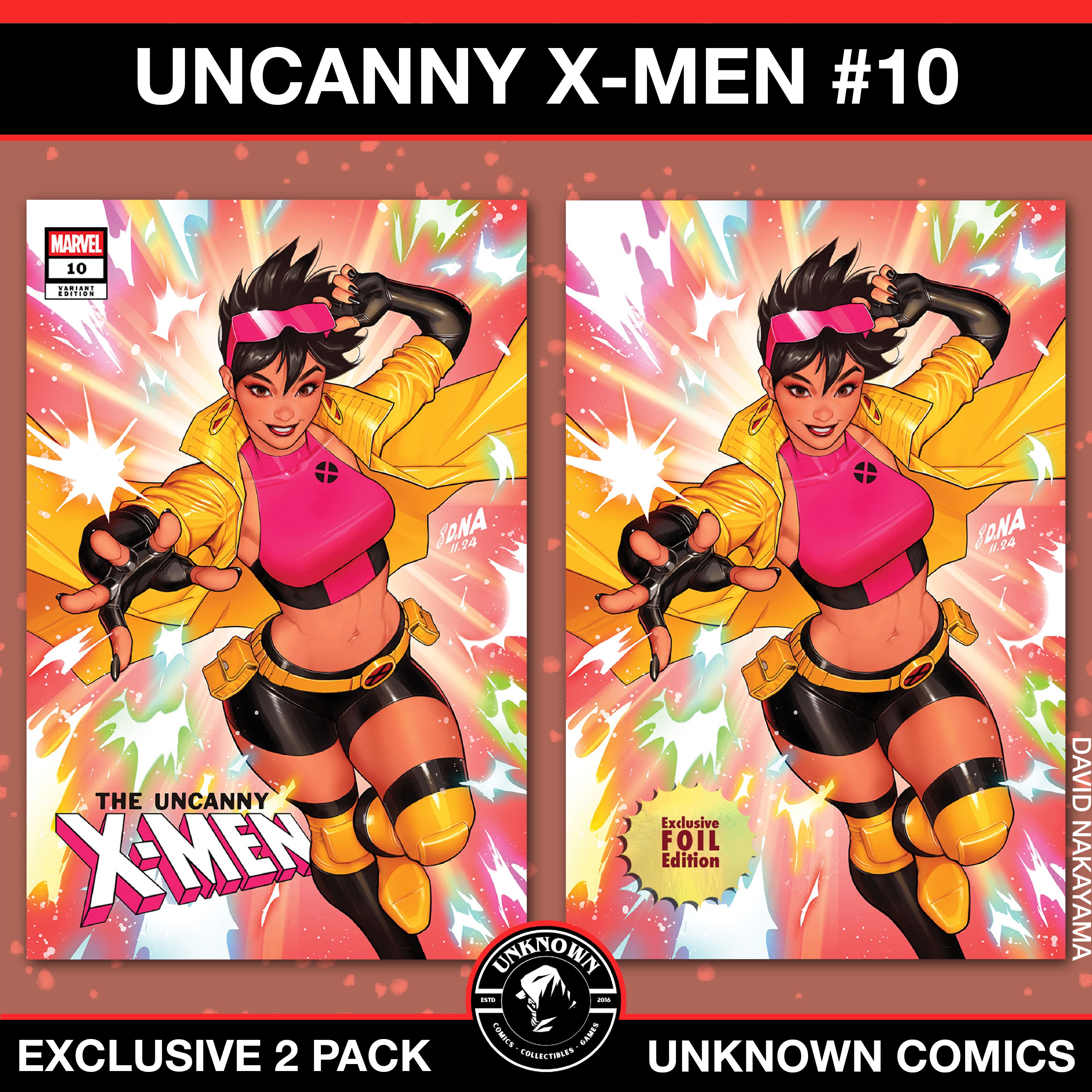 [2 PACK] Uncanny X-Men #10 Unknown Comic David Nakayama Exclusive Var (02/05/2025)