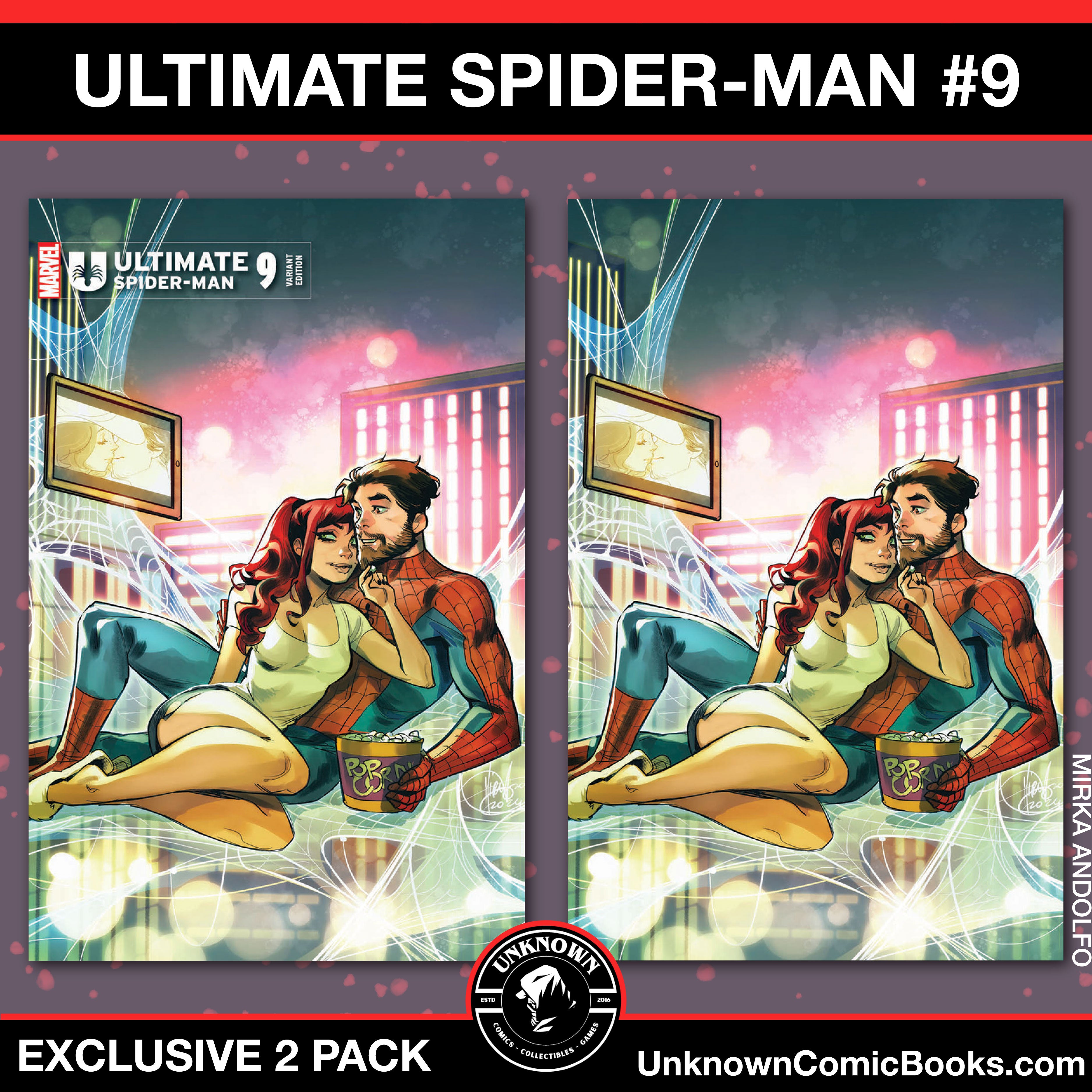 [2 Pack] Ultimate Spider-Man #9 Unknown Comics Exclusive Mirka Andolfo Var (09/25/2024)