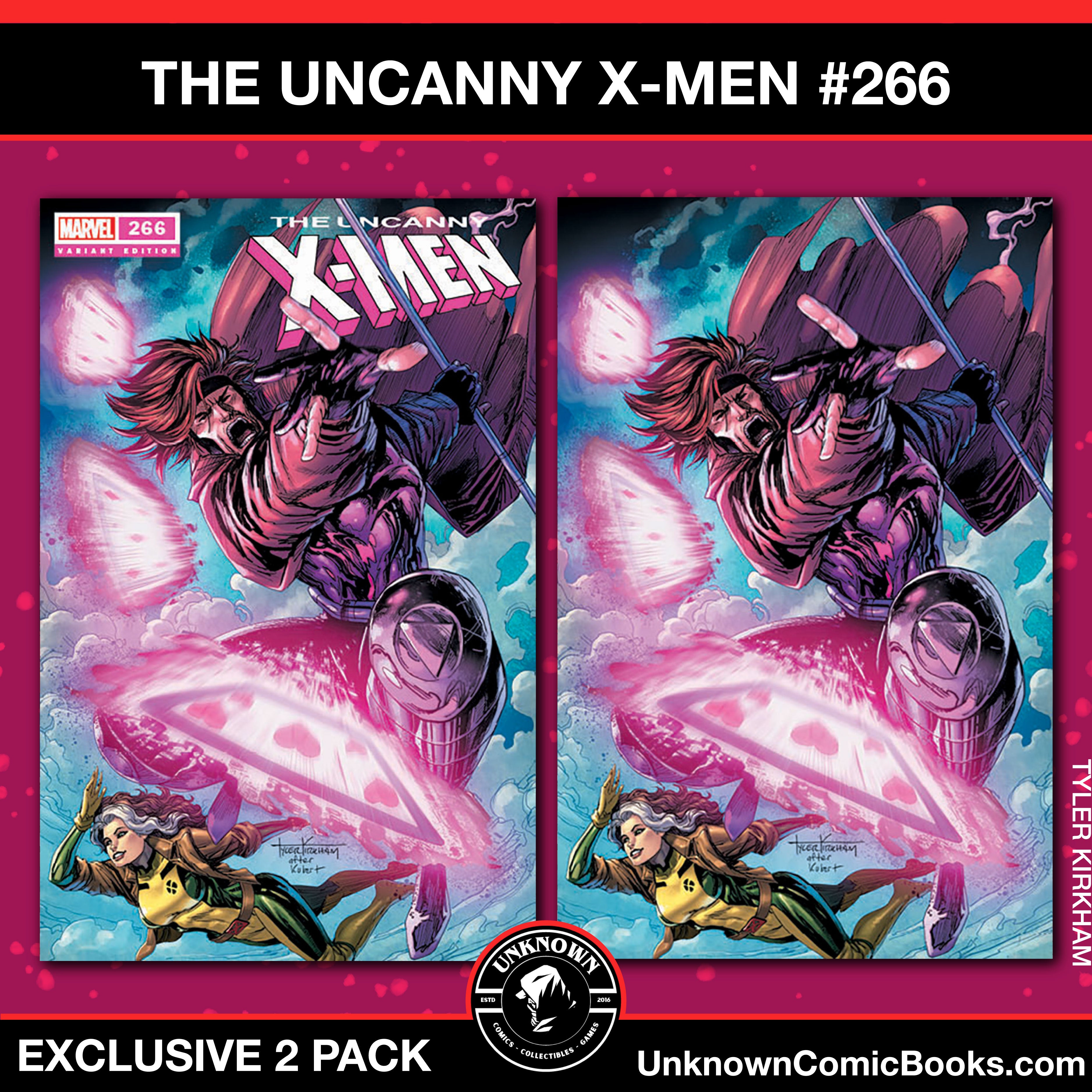 [2 Pack] Uncanny X-Men #266 Facsimile Edition Unknown Comics Tyler Kirkham Var (08/07/2024)