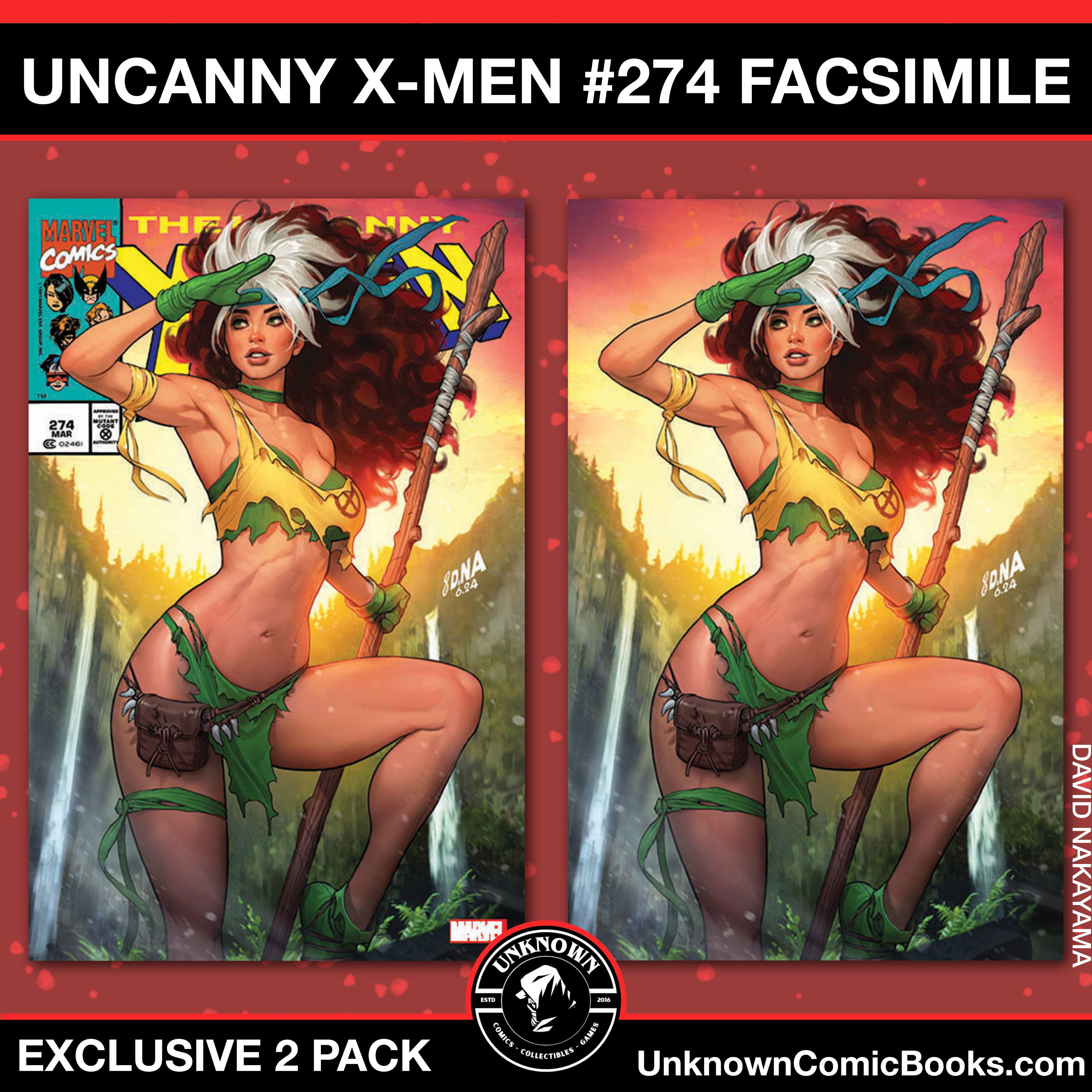 [2 Pack] Uncanny X-Men #274 Facsimile Unknown Comics Exclusive David Nakayama Var (09/04/2024)