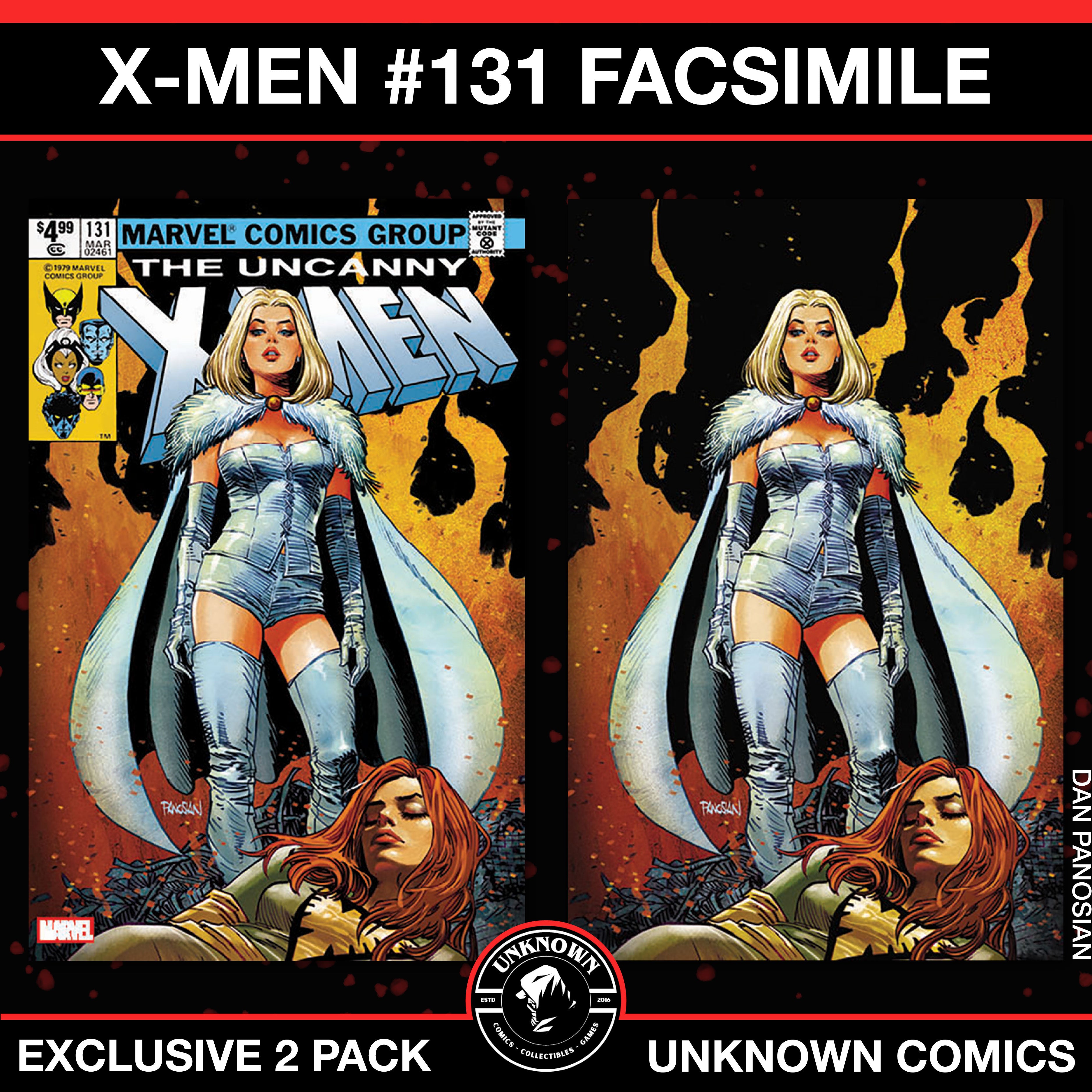 [2 PACK] X-Men #131 Facsimile Unknown Comics Dan Panosian Exclusive Var (01/29/2025)