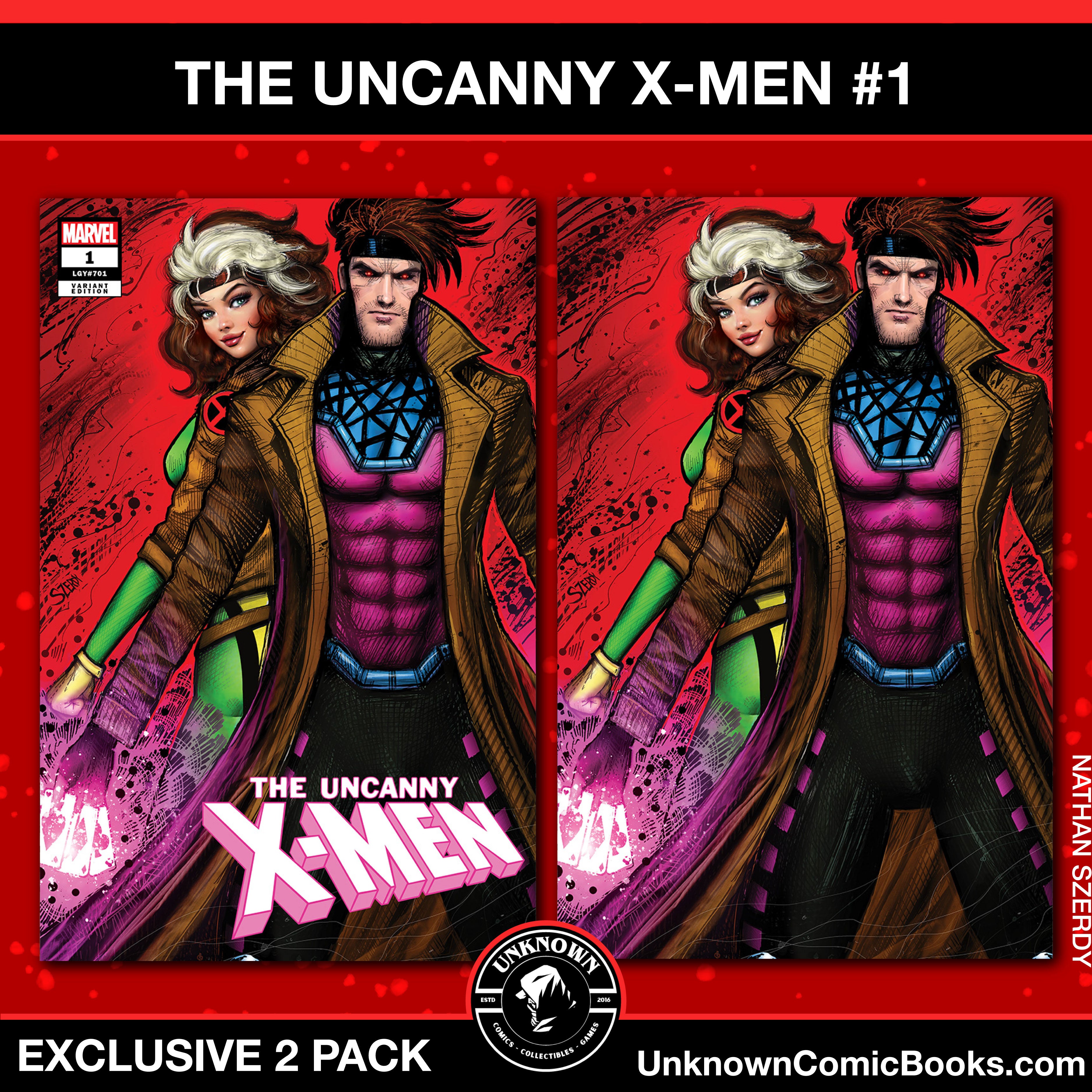 [2 Pack] Uncanny X-Men #1 Unknown Comics Nathan Szerdy Exclusive Var (08/07/2024)