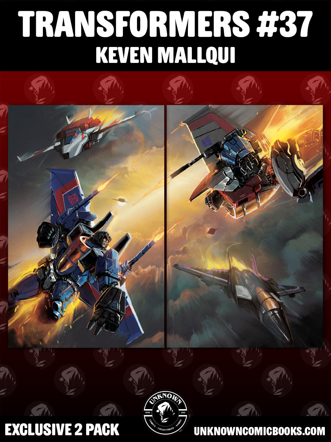 [2 PACK] TRANSFORMERS #37 KEVEN MALLQUI CVR A & CVR B EXCLUSIVE VIRGIN VAR (10/14/2026)