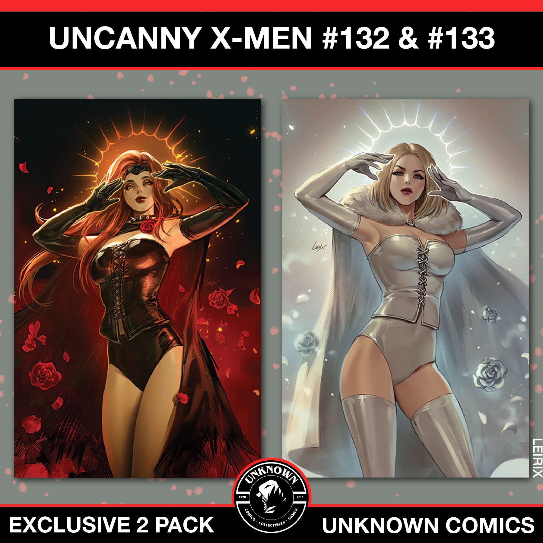 [2 PACK] Uncanny X-Men #132 | Uncanny X-Men #133 Facsimile Unknown Comic Leirix Exclusive Virgin Var (03/12/2025)