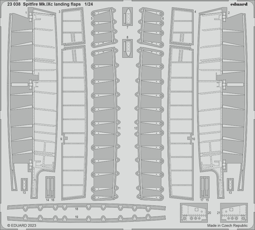Eduard 23038 1/24 Aircraft- Spitfire Mk IXc Landing Flaps for ARX
