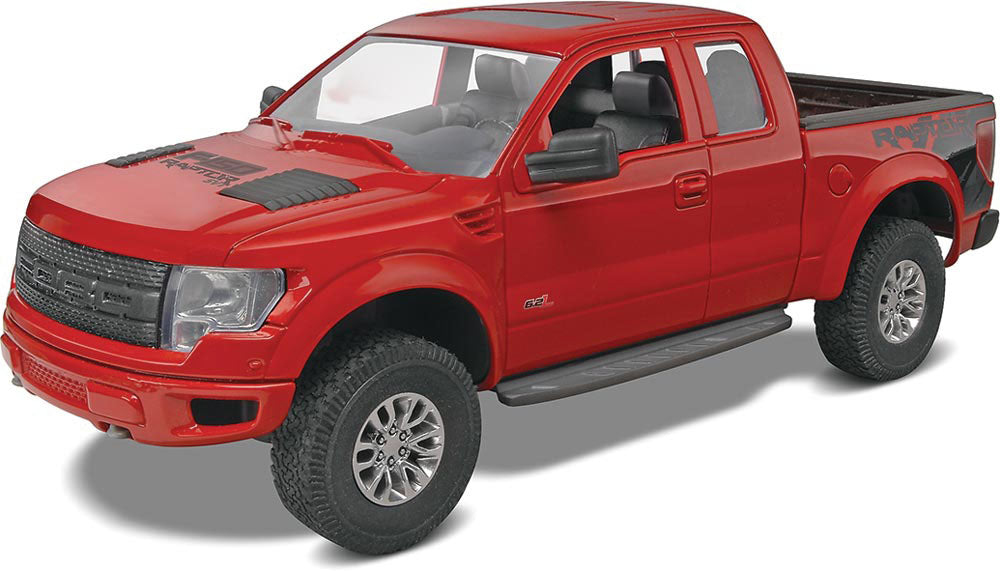 Revell 1233 1/25 Ford F150 SVT Raptor Pickup Truck (Red) (Snap)