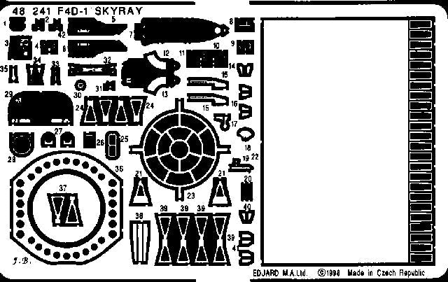 Eduard 48241 1/48 Aircraft- F4D1 Skyray for TAM