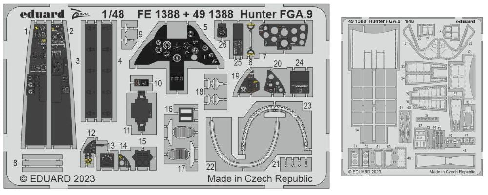 Eduard 491388 1/48 Aircraft- Hunter FGA9 for ARX (Painted)