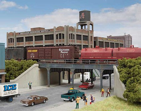 Walthers Cornerstone 933-3871 N Scale Urban Steel Overpass -- Kit