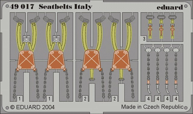 Eduard 49017 1/48 Aircraft- Italy Seatbelts (Painted)