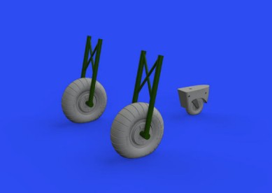 Eduard 648608 1/48 Aircraft- Do17Z Wheels for EDU & ICM (Resin)