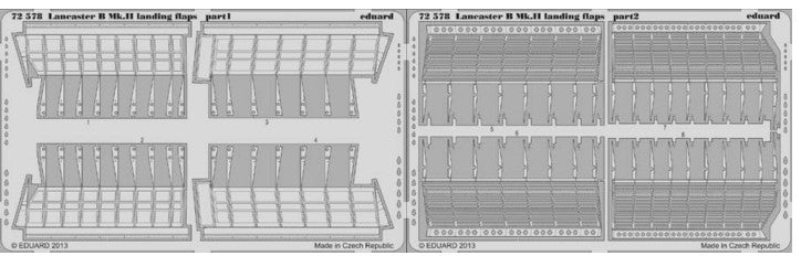Eduard 72578 1/72 Aircraft- Lancaster B Mk II Landing Flaps for ARX