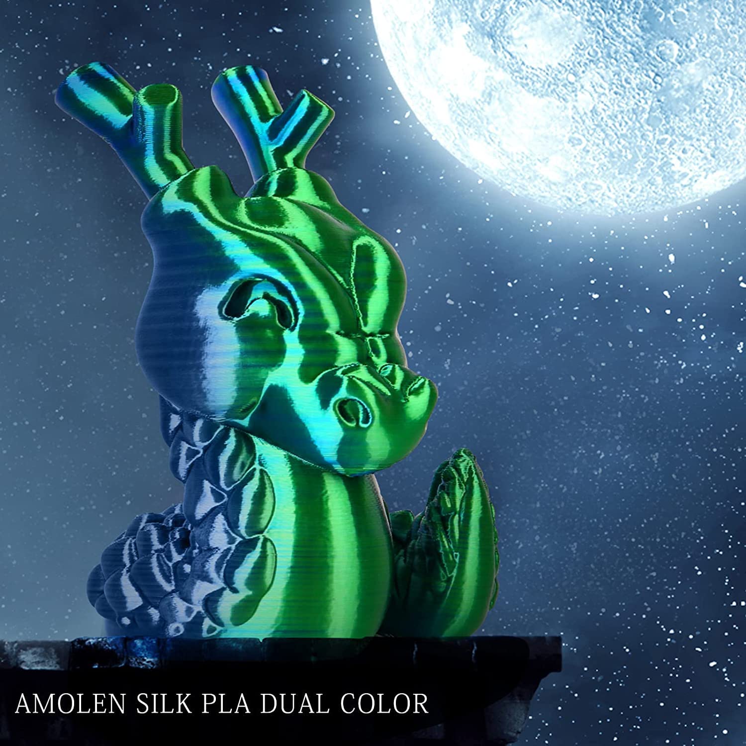 PLA Silk Dual Color Variety Pack (4x200g) - 1.75MM