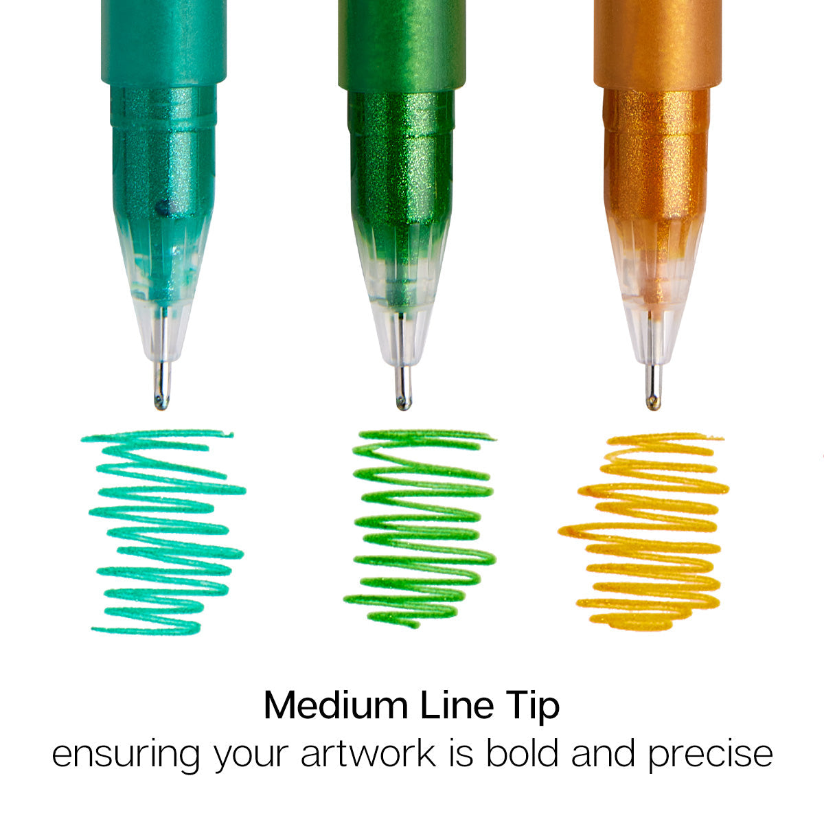 Gel Pens 24 Glitter, Metallic & Pastel Colors