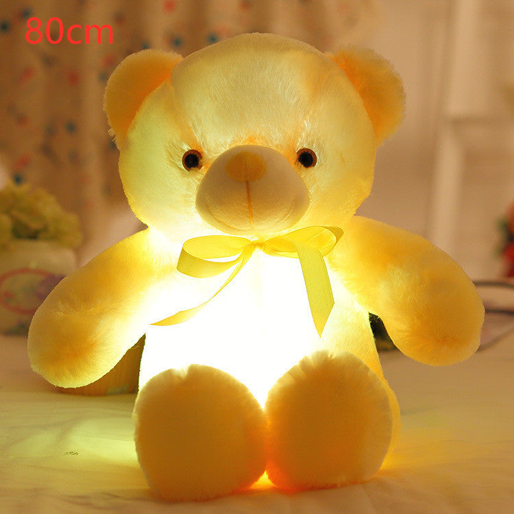 Luminous Teddy Bear Plush Toy – Soft Glow-In-The-Dark Stuffed Animal