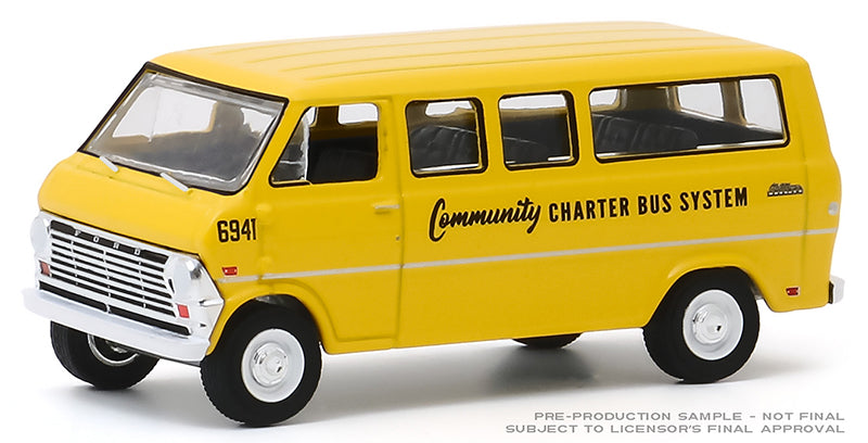 Greenlight 30155 1/64 Scale 1968 Ford Club Wagon School Bus