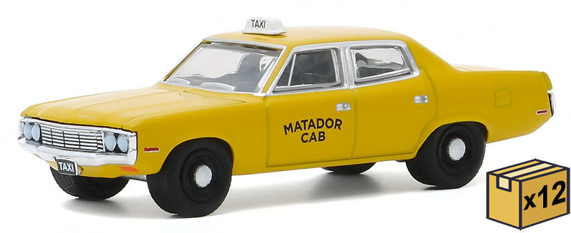 Greenlight 30181-CASE 1/64 Scale Matador Cab - 1972 AMC Matador 12 Pieces