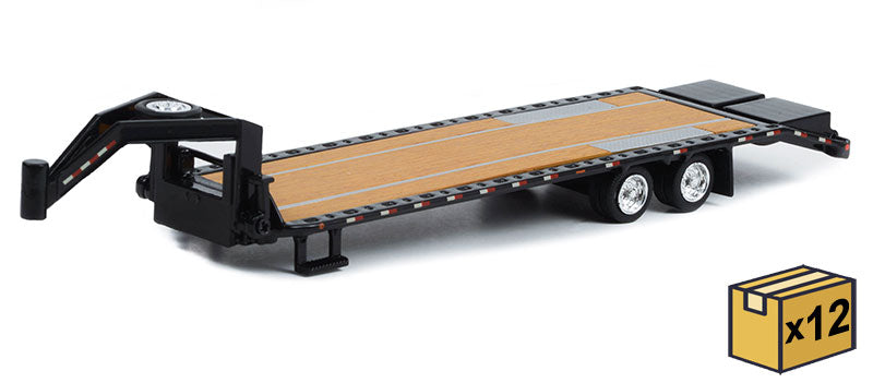 Greenlight 30390-CASE 1/64 Scale Gooseneck Trailer