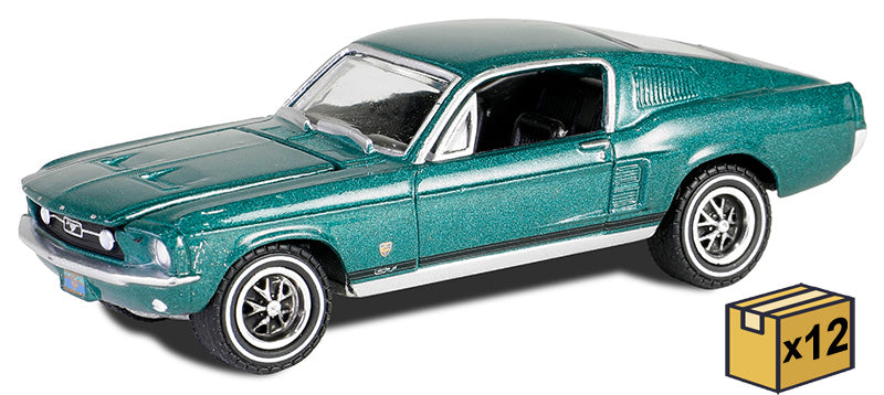 Greenlight 30505-CASE 1/64 Scale 1967 Ford Mustang GT Fastback High Country Special