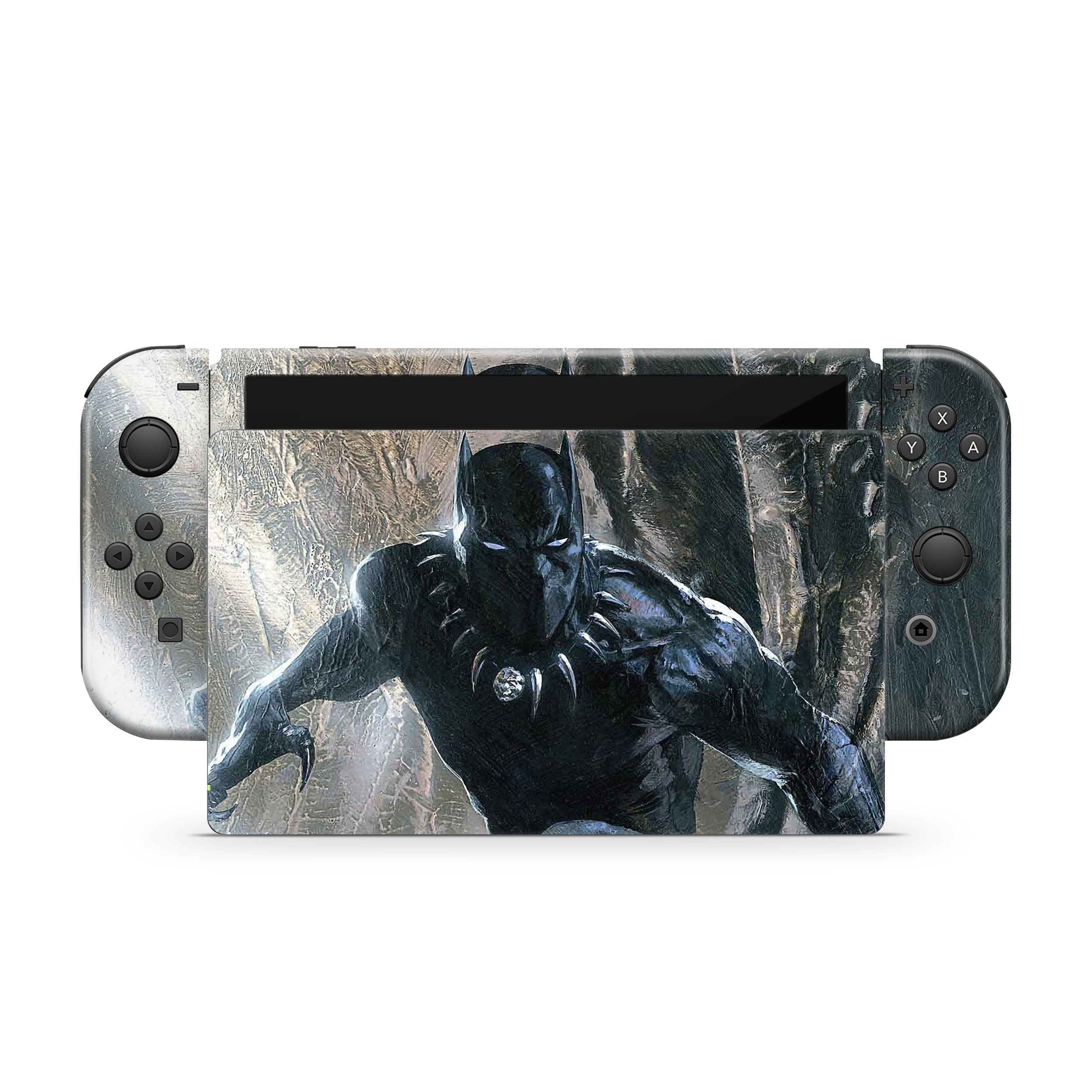 Panther Warrior Nintendo Switch OLED Skin