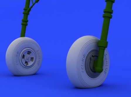 Eduard 648229 1/48 Aircraft- Hurricane Mk I Wheels for ARX (Resin)