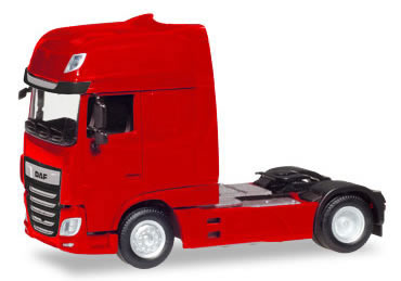 Herpa 309097 HO Scale DAF XF Euro 6 SSC Tractor Only - Assembled -- Red