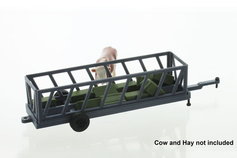 3D To Scale 64-308-GY 1/64 Scale Portable Cattle Feeder 20 Ft.