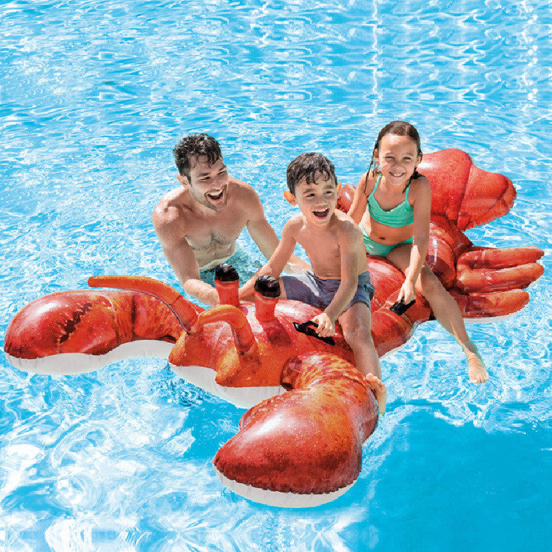 Inflatable Lobster Pool Float – Giant Ride-On Water Toy with Handles