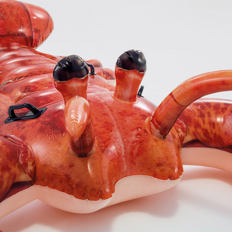 Inflatable Lobster Pool Float – Giant Ride-On Water Toy with Handles