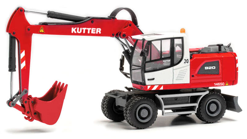 Herpa 314954 1/87 Scale Kutter - Liebherr Wheeled Excavator 920 Litronic high