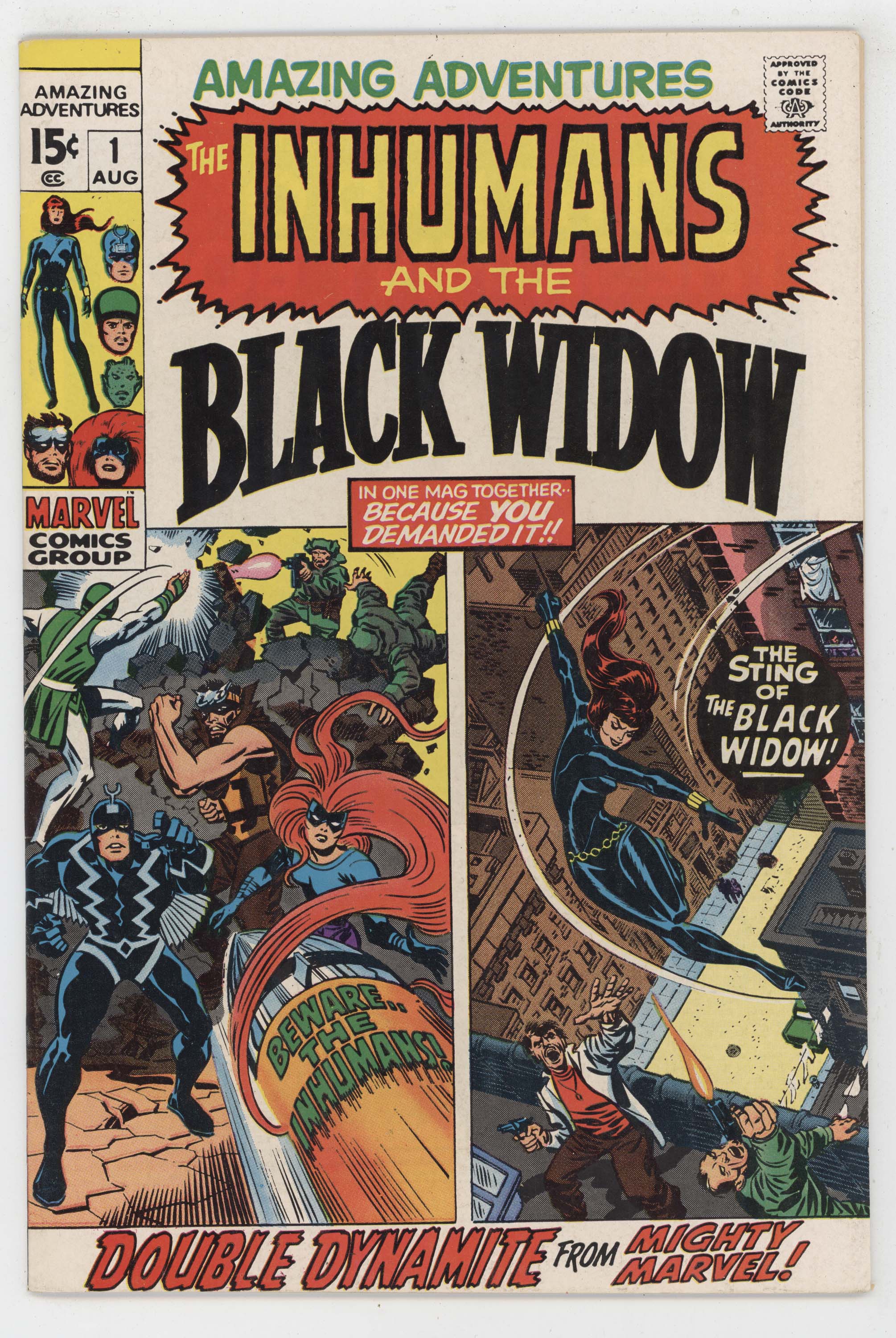 Amazing Adventures 1 Marvel 1970 VF NM 1st Solo Black Widow Inhumans Jack Kirby