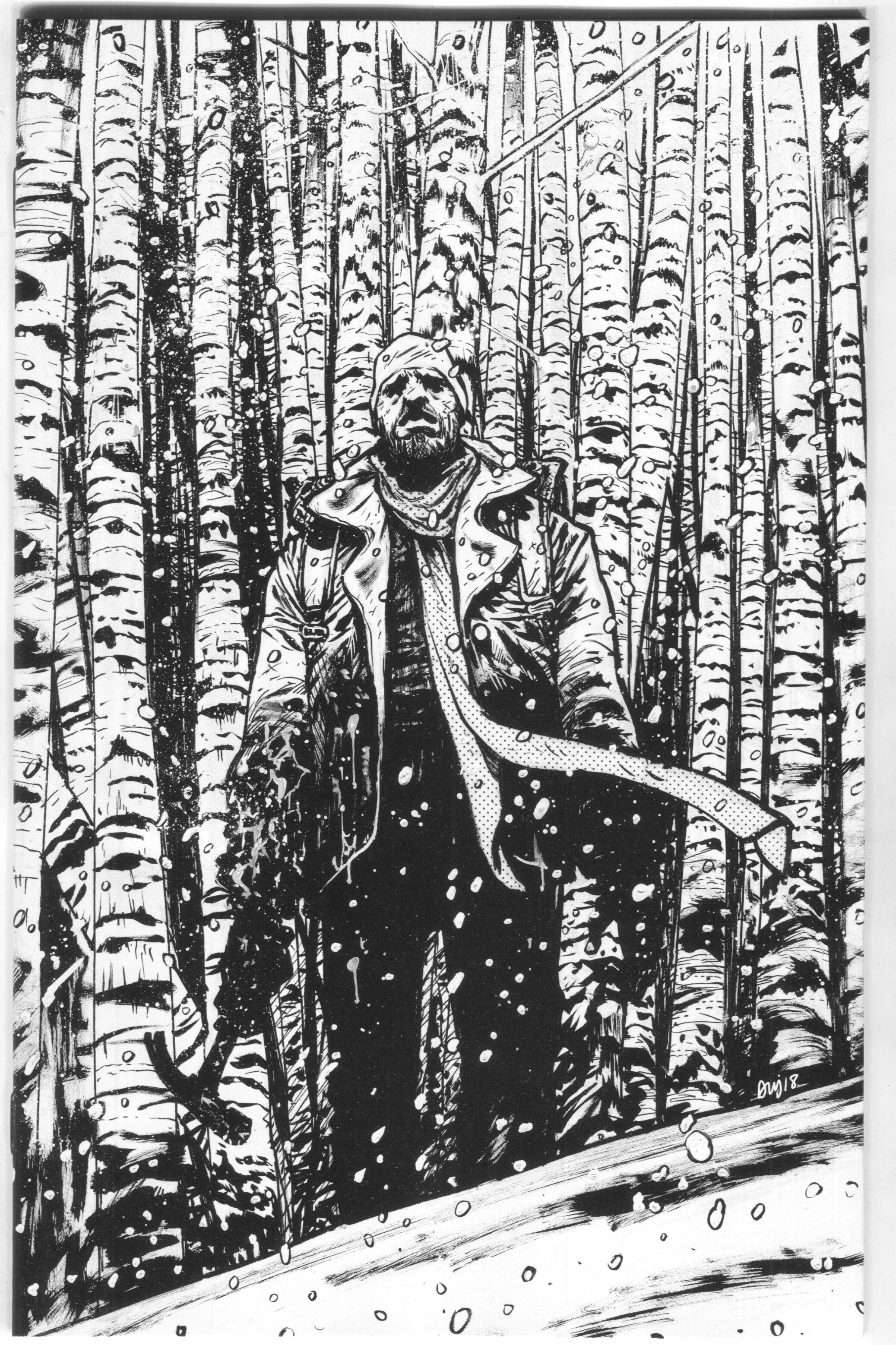 Walking Dead 7 Image 2018 15th Anniversary Daniel Warren Johnson BW Virgin Variant Blind Bag