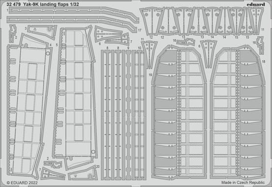 Eduard 32479 1/32 Aircraft- Yak9K Landing Flaps for ICM