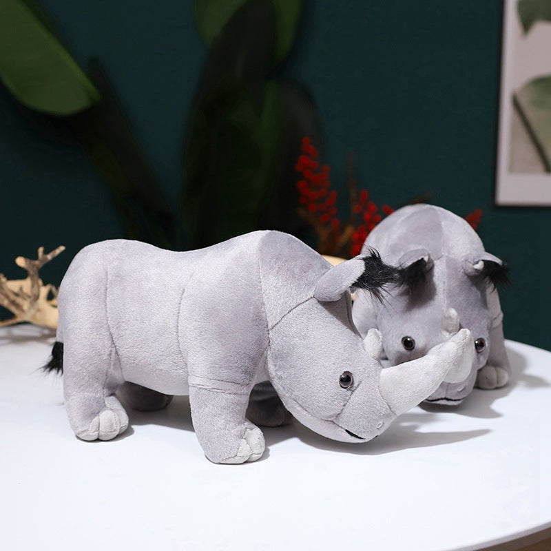 Plush Rhino Toy – Soft Stuffed Animal Doll