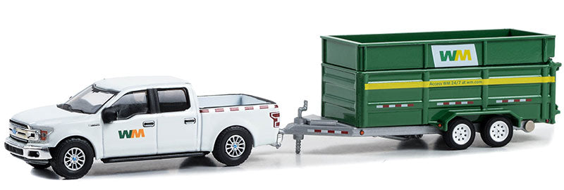 Greenlight 32290-C 1/64 Scale Waste Management - 2018 Ford F-150 SuperCrew