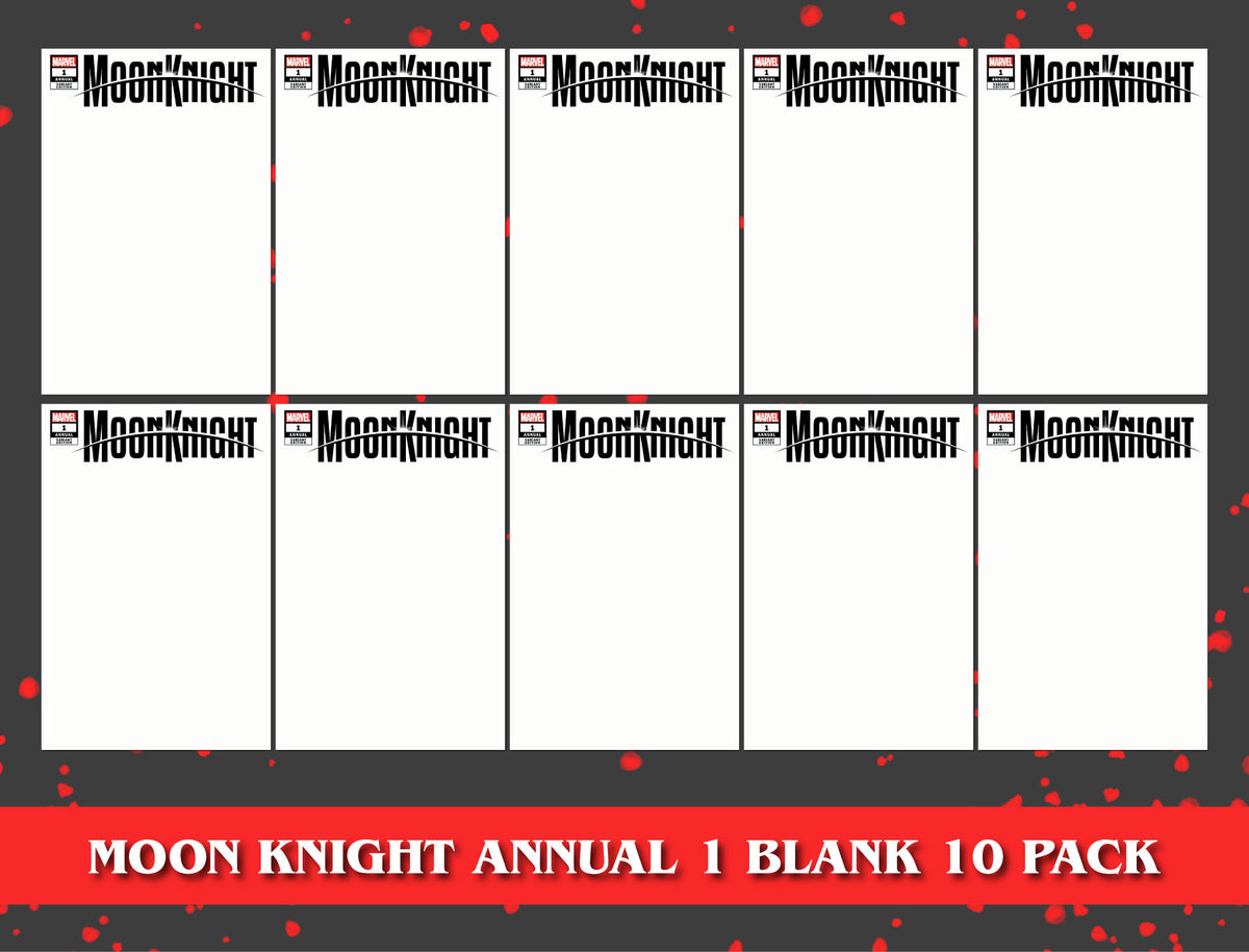 [10 PACK] MOON KNIGHT ANNUAL #1 UNKNOWN COMICS EXCLUSIVE BLANK VAR (10/26/2022)