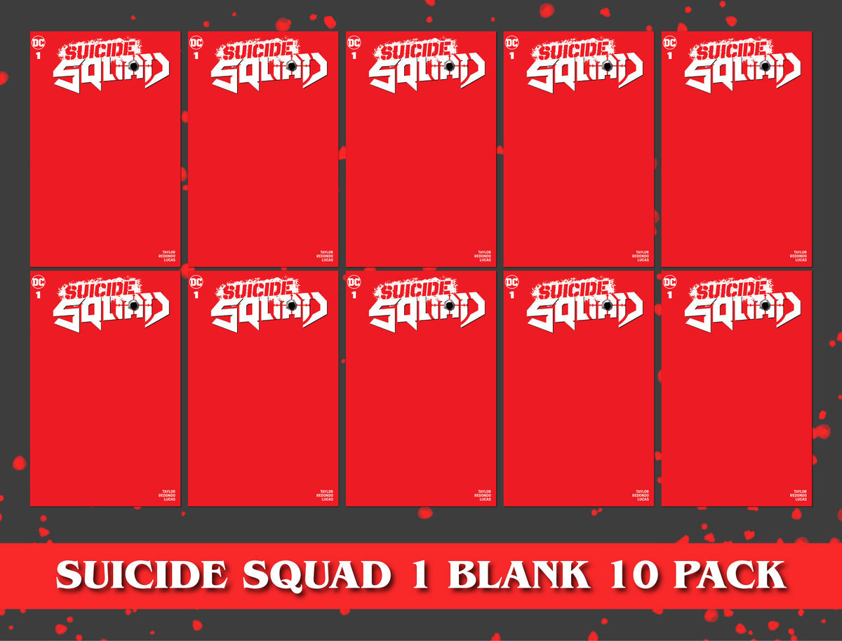 [10 PACK] Suicide Squad #1 Unknown Comics Red Blank Exclusive Var (12/18/2019)