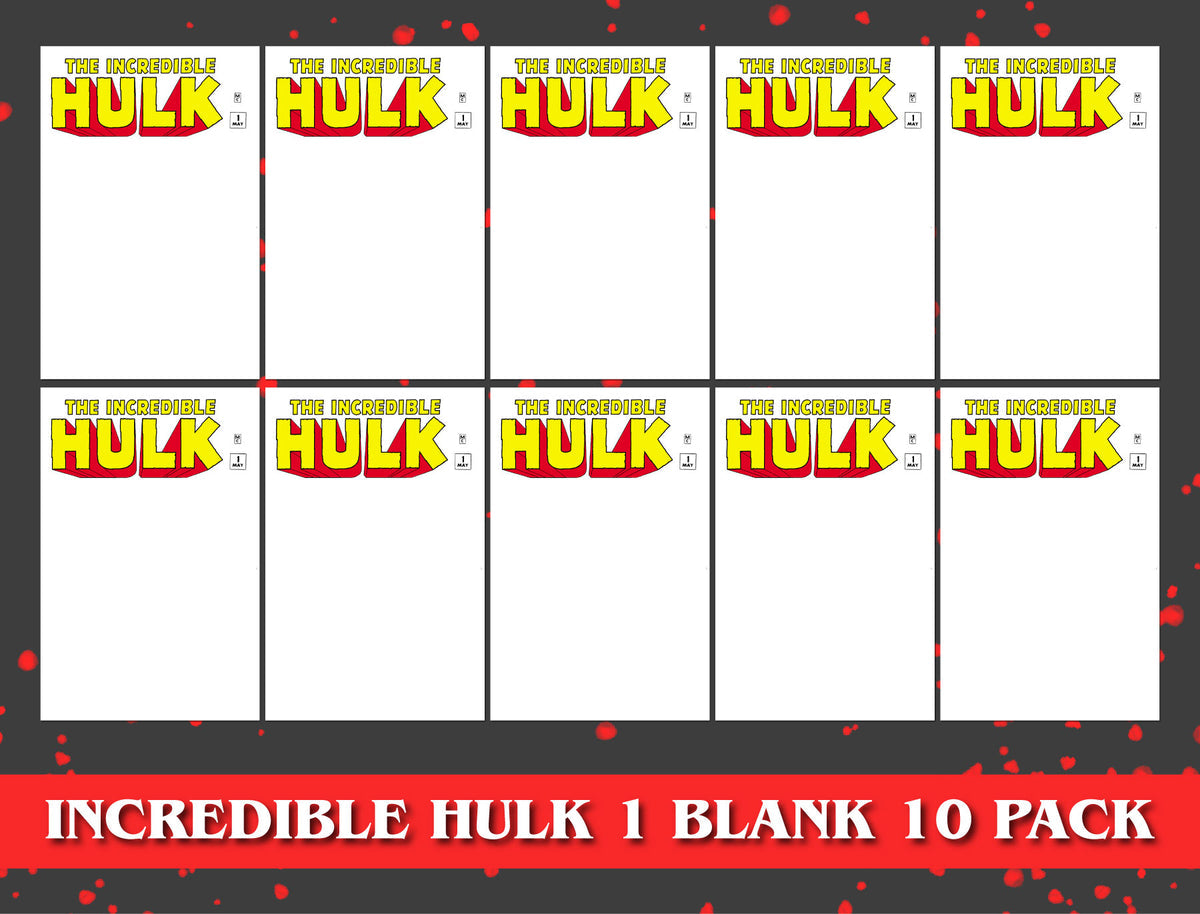 [10 PACK] INCREDIBLE HULK #1 FACSIMILE EDITION UNKNOWN COMICS BLANK EXCLUSIVE (10/23/2019)