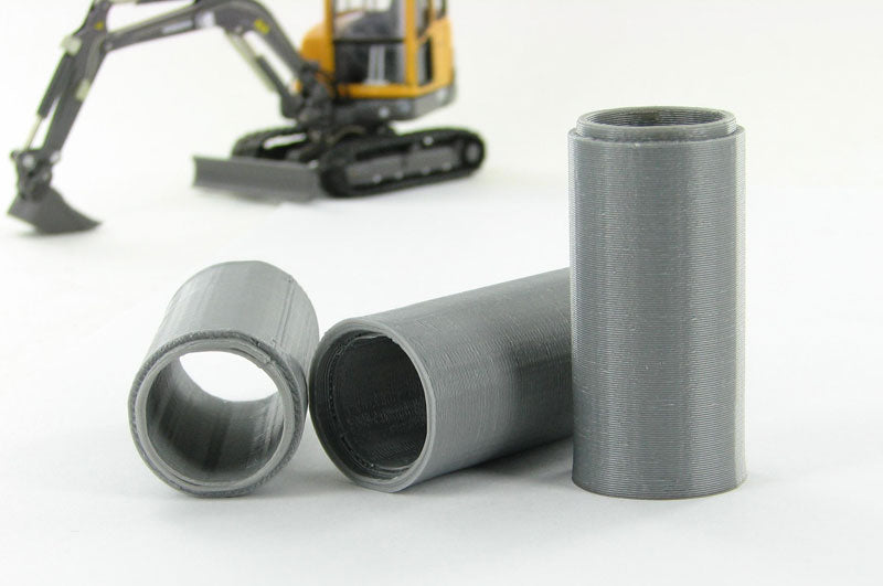 3D To Scale 50-125-GY 1/50 Scale Concrete 36 Culvert - Grey 3 Pack